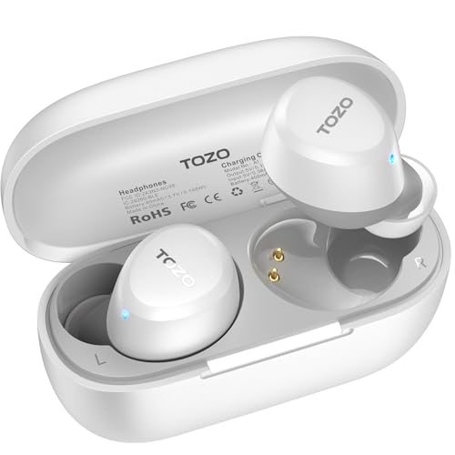 TOZO A1 Wireless Earbuds Bluetooth 5.3 Light Weight in Ear Headphones, IPX5 Waterproof, 2 Mics for AI Calls, Immersive Premium Sound 9