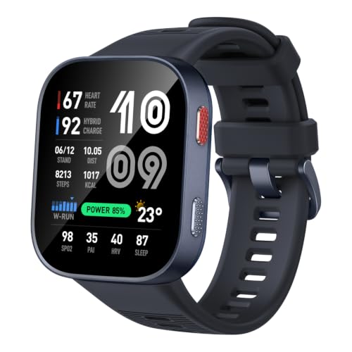 Amazfit Bip Max Smart Watch, 2.07" AMOLED Display, GPS, iOS/Android, 50mm, 20-Day Battery, 4GB Storage 24