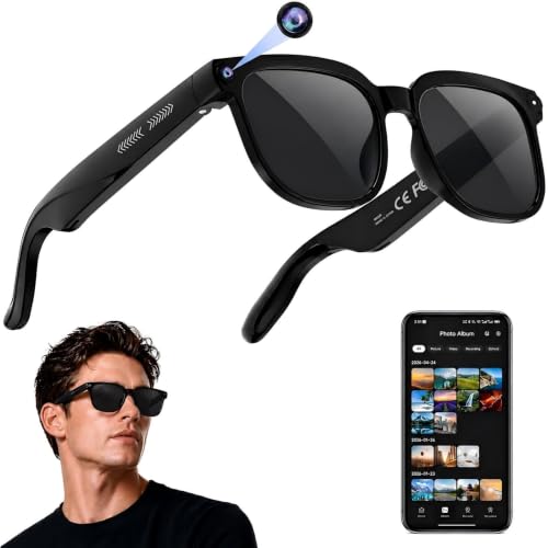 AI Smart Glasses with Camera, 4K Video, Real-Time Translation, AI Assistant 9