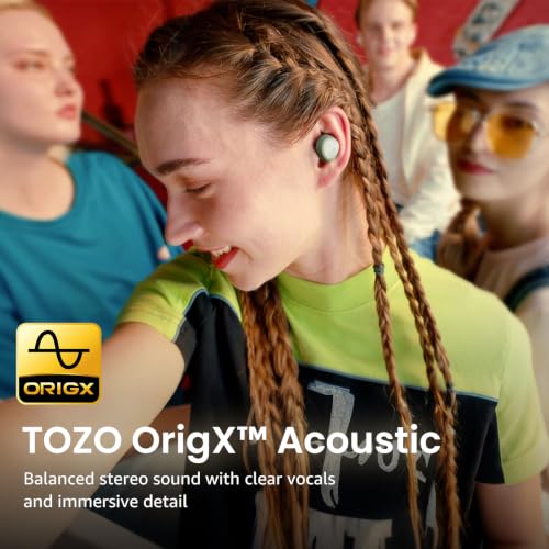 TOZO A1 Wireless Earbuds Bluetooth 5.3 Light Weight in Ear Headphones, IPX5 Waterproof, 2 Mics for AI Calls, Immersive Premium Sound 61