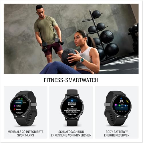 Garmin vívoactive 5, Health & Fitness GPS Smartwatch, 42mm, Black 24