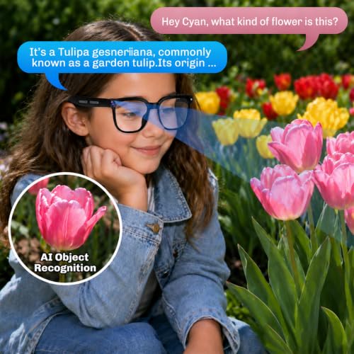 AI Smart Glasses with Camera, 4K Video, Real-Time Translation, AI Assistant 6