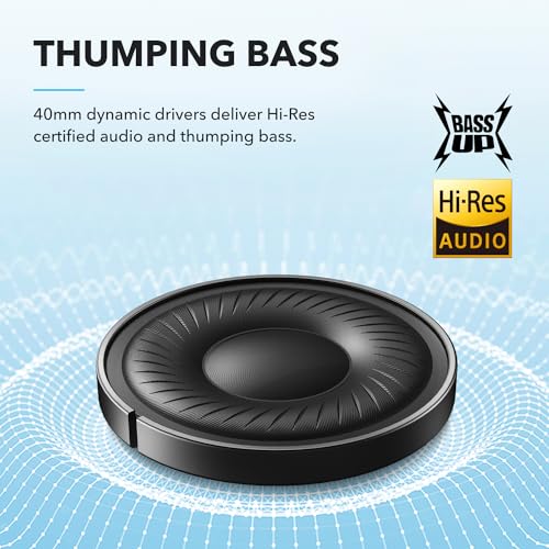 Soundcore by Anker Q20i Hybrid Active Noise Cancelling Headphones, Black 43