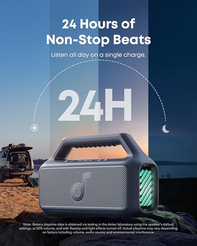 Soundcore Boom 2 by Anker, 80W Outdoor Bluetooth Speaker, 24H Playtime, IPX7 Waterproof, BassUp 2.0, Floatable, RGB Light 14