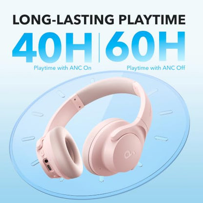 Soundcore by Anker Q20i Hybrid Active Noise Cancelling Headphones, Black 51