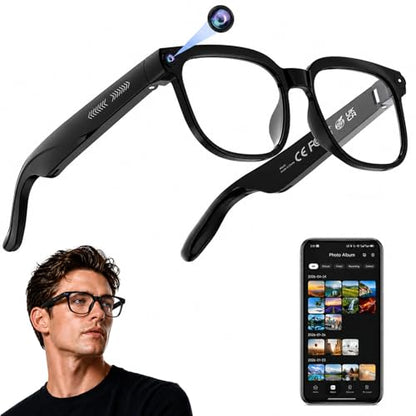 AI Smart Glasses with Camera, 4K Video, Real-Time Translation, AI Assistant 2