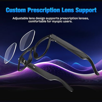 AI Smart Glasses with Camera, 4K Video, Real-Time Translation, AI Assistant 7