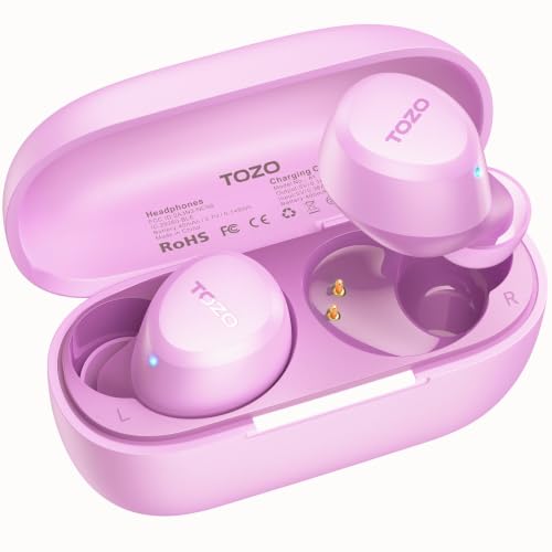 TOZO A1 Wireless Earbuds Bluetooth 5.3 Light Weight in Ear Headphones, IPX5 Waterproof, 2 Mics for AI Calls, Immersive Premium Sound 16