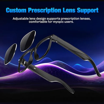 AI Smart Glasses with Camera, 4K Video, Real-Time Translation, AI Assistant 14