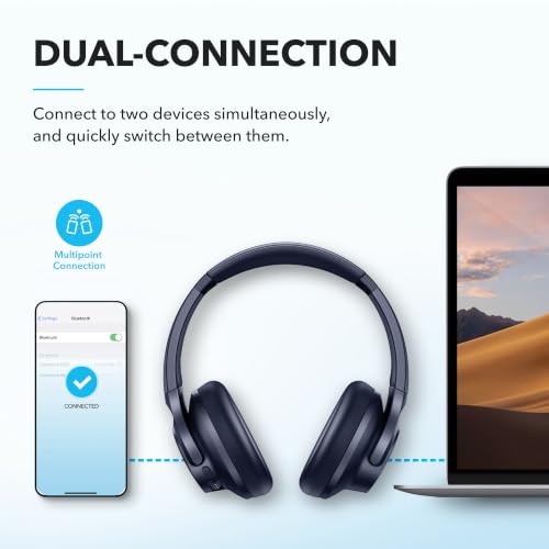 Soundcore by Anker Q20i Hybrid Active Noise Cancelling Headphones, Black 39