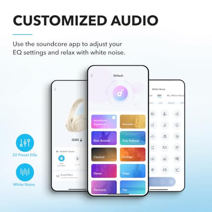 Soundcore by Anker Q20i Hybrid Active Noise Cancelling Headphones, Black 50
