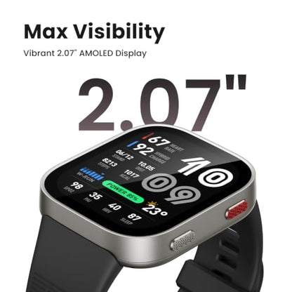 Amazfit Bip Max Smart Watch, 2.07" AMOLED Display, GPS, iOS/Android, 50mm, 20-Day Battery, 4GB Storage 3