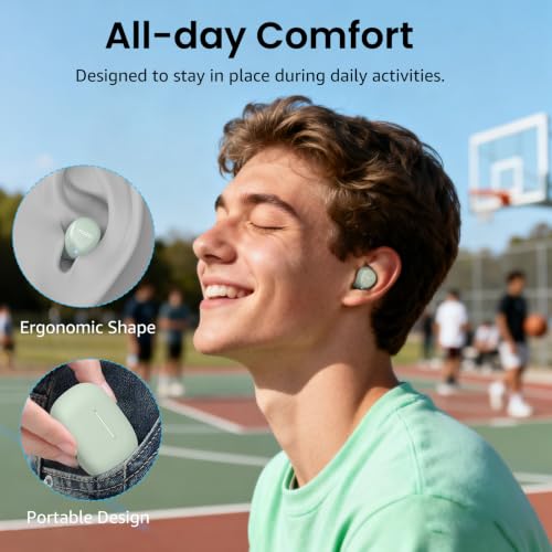 TOZO A1 Wireless Earbuds Bluetooth 5.3 Light Weight in Ear Headphones, IPX5 Waterproof, 2 Mics for AI Calls, Immersive Premium Sound 65