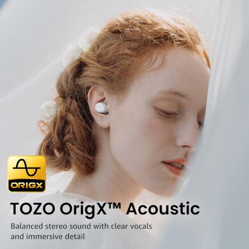 TOZO A1 Wireless Earbuds Bluetooth 5.3 Light Weight in Ear Headphones, IPX5 Waterproof, 2 Mics for AI Calls, Immersive Premium Sound 13