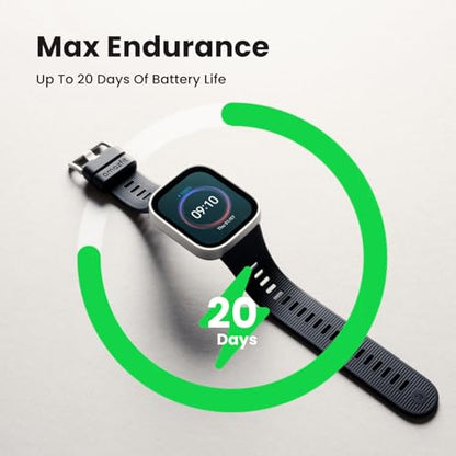 Amazfit Bip Max Smart Watch, 2.07" AMOLED Display, GPS, iOS/Android, 50mm, 20-Day Battery, 4GB Storage 4