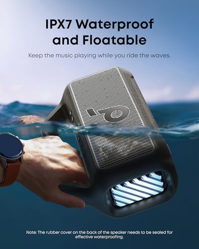 Soundcore Boom 2 by Anker, 80W Outdoor Bluetooth Speaker, 24H Playtime, IPX7 Waterproof, BassUp 2.0, Floatable, RGB Light 6