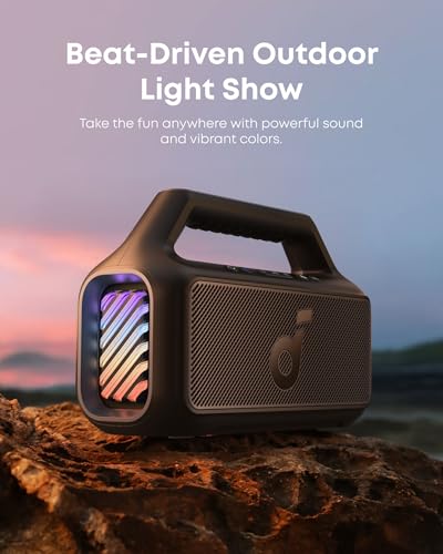 Soundcore Boom 2 by Anker, 80W Outdoor Bluetooth Speaker, 24H Playtime, IPX7 Waterproof, BassUp 2.0, Floatable, RGB Light 7