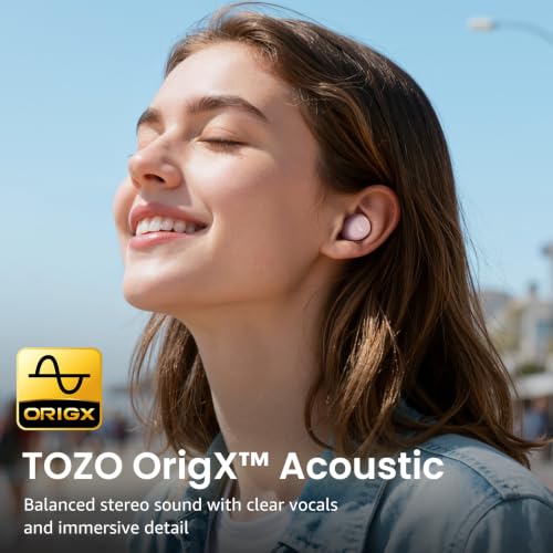 TOZO A1 Wireless Earbuds Bluetooth 5.3 Light Weight in Ear Headphones, IPX5 Waterproof, 2 Mics for AI Calls, Immersive Premium Sound 49
