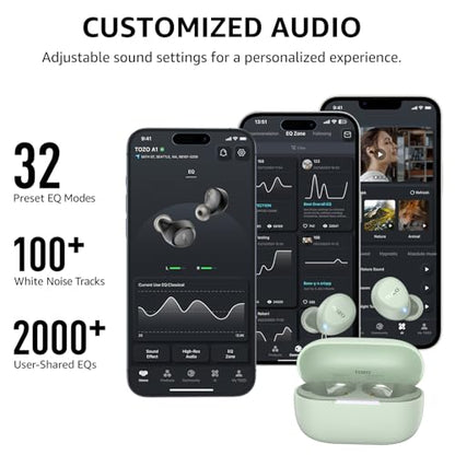 TOZO A1 Wireless Earbuds Bluetooth 5.3 Light Weight in Ear Headphones, IPX5 Waterproof, 2 Mics for AI Calls, Immersive Premium Sound 64