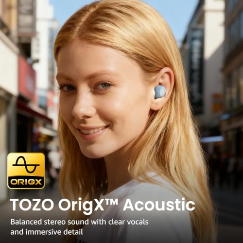 TOZO A1 Wireless Earbuds Bluetooth 5.3 Light Weight in Ear Headphones, IPX5 Waterproof, 2 Mics for AI Calls, Immersive Premium Sound 58