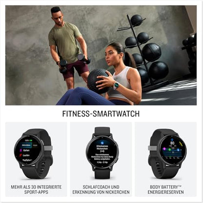 Garmin vívoactive 5, Health & Fitness GPS Smartwatch, 42mm, Black 24