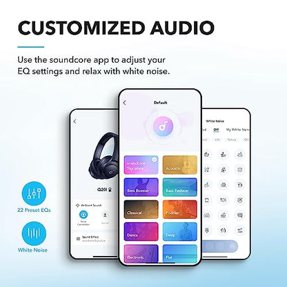 Soundcore by Anker Q20i Hybrid Active Noise Cancelling Headphones, Black 22