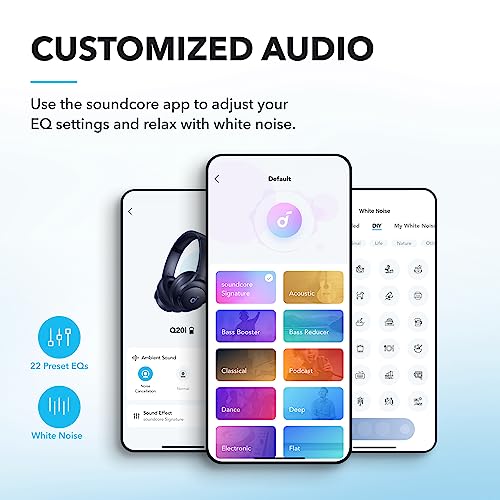 Soundcore by Anker Q20i Hybrid Active Noise Cancelling Headphones, Black 22
