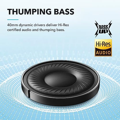 Soundcore by Anker Q20i Hybrid Active Noise Cancelling Headphones, Black 4