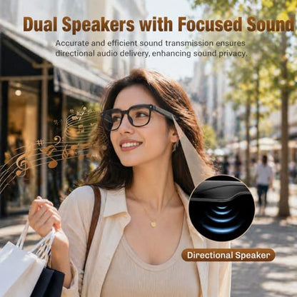 AI Smart Glasses with Camera, 4K Video, Real-Time Translation, AI Assistant 3