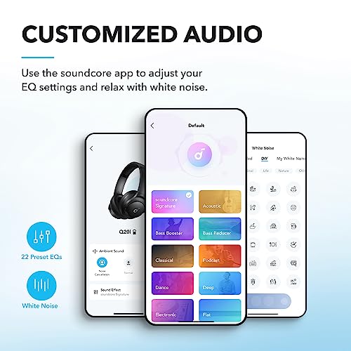 Soundcore by Anker Q20i Hybrid Active Noise Cancelling Headphones, Black 5