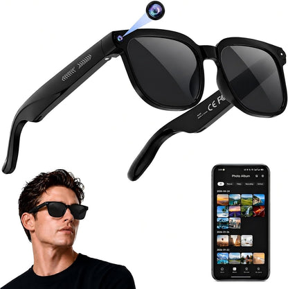AI Smart Glasses with Camera, 4K Video, Real-Time Translation, AI Assistant 8