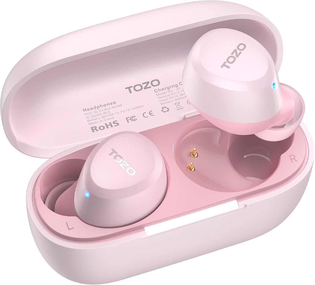 TOZO A1 Wireless Earbuds Bluetooth 5.3 Light Weight in Ear Headphones, IPX5 Waterproof, 2 Mics for AI Calls, Immersive Premium Sound 47
