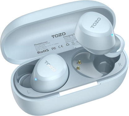 TOZO A1 Wireless Earbuds Bluetooth 5.3 Light Weight in Ear Headphones, IPX5 Waterproof, 2 Mics for AI Calls, Immersive Premium Sound 53