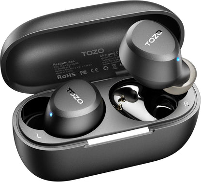 TOZO A1 Wireless Earbuds Bluetooth 5.3 Light Weight in Ear Headphones, IPX5 Waterproof, 2 Mics for AI Calls, Immersive Premium Sound 1